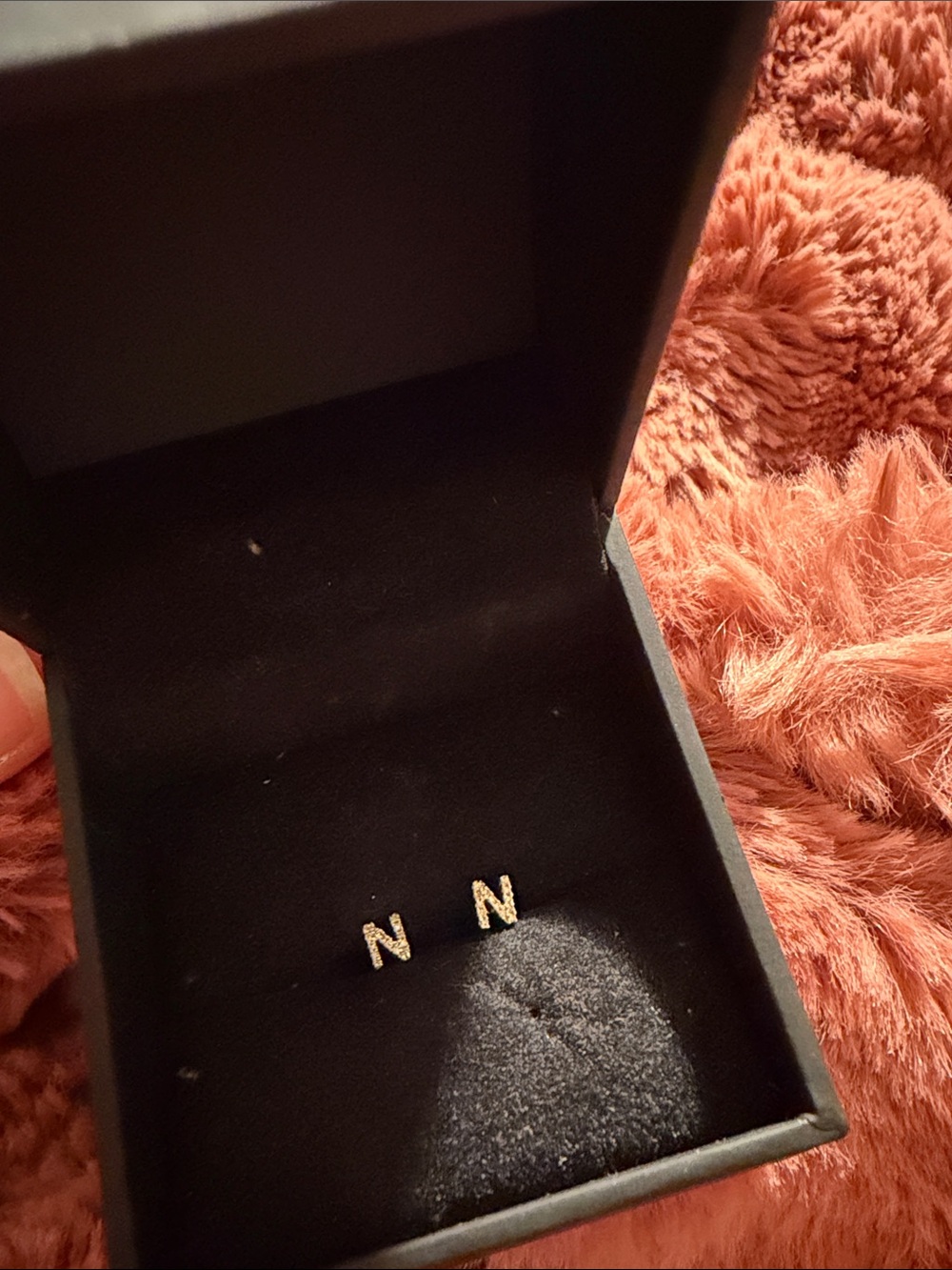 “KAY” Gold Initial “N”.. Stud Earrings - Women Jewelry